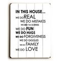 One Bella Casa One Bella Casa 0004-2430-25 9 x 12 in. In This House Solid Wood Wall Decor by Amanda Catherine 0004-2430-25